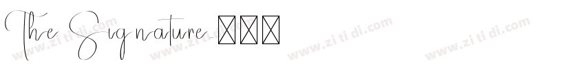 The Signature字体转换 The Signature字体转换